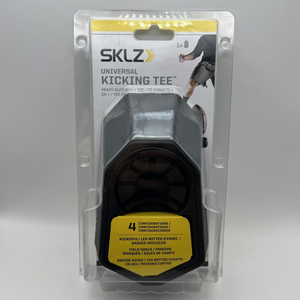 SKLZ Universal Heavy Duty 4-in-1 Football Kicking Tee Black 4 Configurations NEW